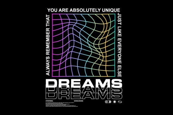 Dreams Streetwear Graphic Tee Design: Urban Edge