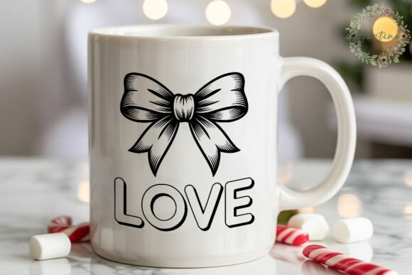 LOVE Bow Graphic Sublimation Design: A Versatile Creative Asset
