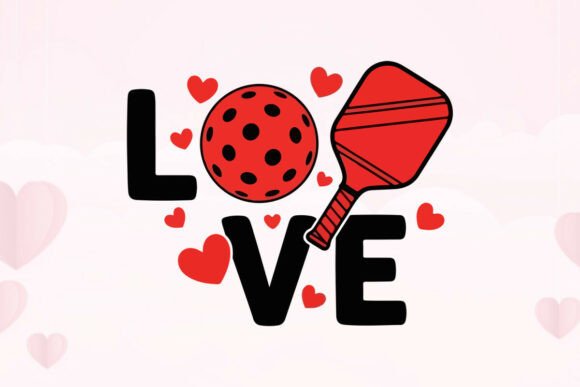 Pickleball Passion Love: More Than Just a Graphic