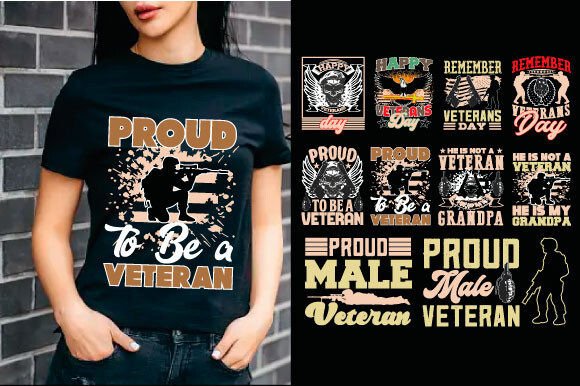 Unlock Your Creative Potential with the Veteran T-Shirt Design Bundle